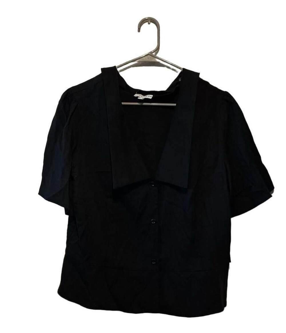 VETTA Rmvble Collar Blouse Size L Black